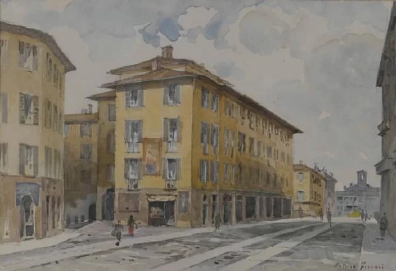 Verziere al ponte di P. Vittoria, 1890 - 1910, Civiche Raccolte Storiche. Museo di Milano